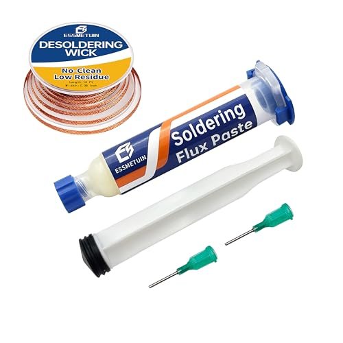 Desoldering Wick and Soldering Flux Paste for Electronics...