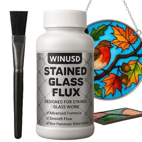 WINUSD 8oz Liquid Solder Flux, Soldering Flux for Stained...