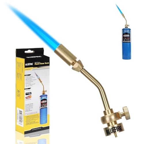 BLUEFIRE Solid Brass Jumbo Pencil Flame Gas Welding Torch...