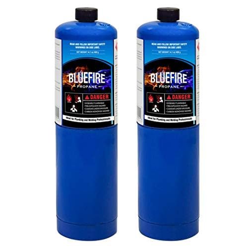 Pack of 2,BLUEFIRE Standard Propane Gas Cylinder/Canister,...