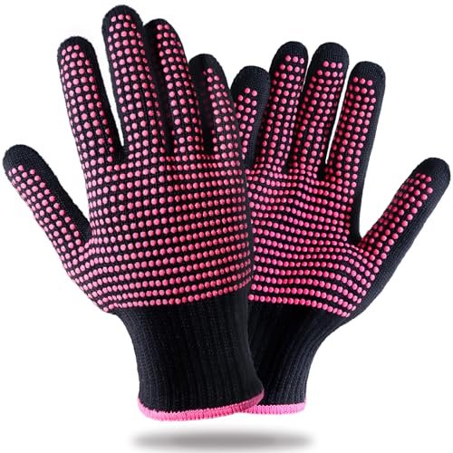 Teenitor 2 Pcs Heat Resistant Gloves With Silicone Bumps,...