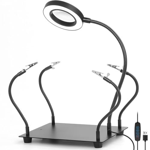 NZQXJXZ Helping Hands Soldering Station with 3X Magnifying...