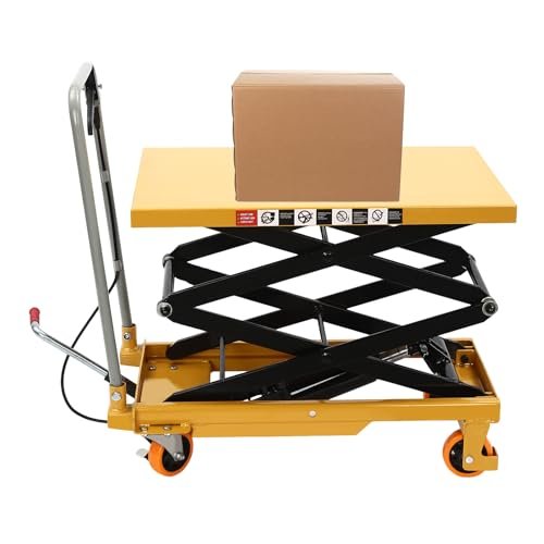 HIFMGHE Hydraulic Lift Table Cart 770lbs, 51