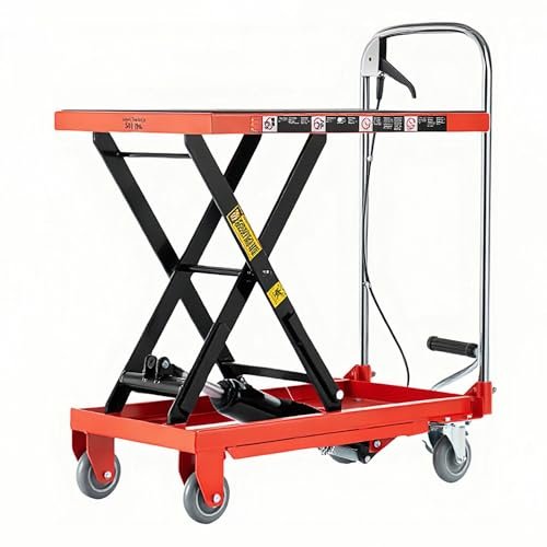 Hydraulic Lift Table cart, Lift Table,500lbs Load Capacity...