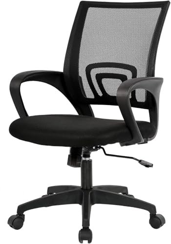 BestOffice | Ergonomic Office Chair | Mid-Back Swivel Desk...