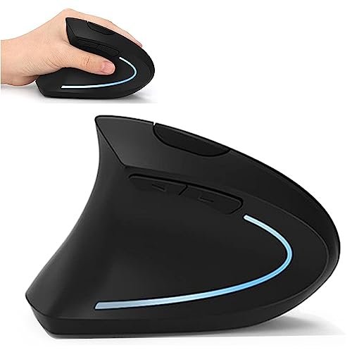 Lekvey Left Handed Mouse, Wireless 2.4 GHz USB Lefty Left...