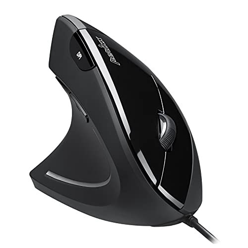 Perixx Perimice-513L Wired Vertical Ergonomic Mouse with 2...