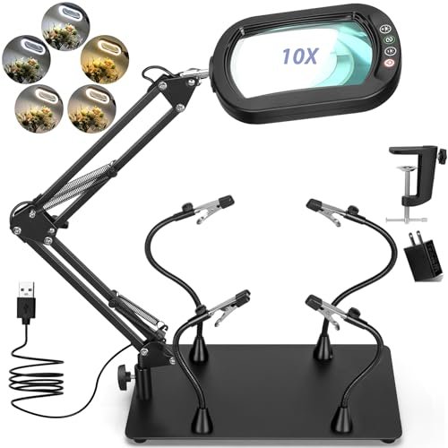 Drdefi Helping Hands Soldering Station, 10X Square...