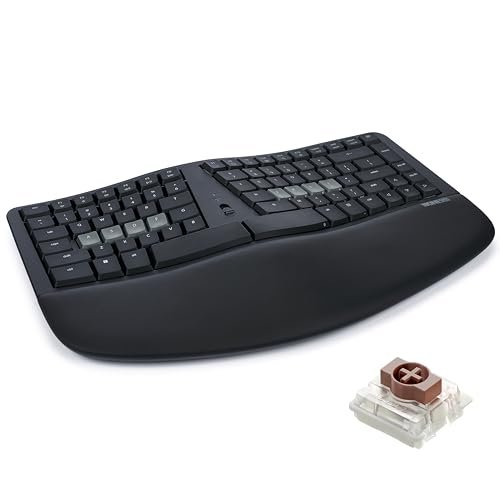 KINESIS mWave Ergonomic Keyboard for PC (Black) |...