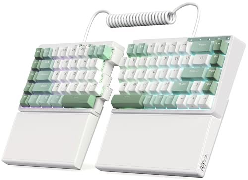 RK ROYAL KLUDGE RKS70 Ergonomic Split Keyboard, Wireless PC...