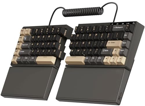 RK ROYAL KLUDGE RKS70 Ergonomic Split Keyboard, Wireless...