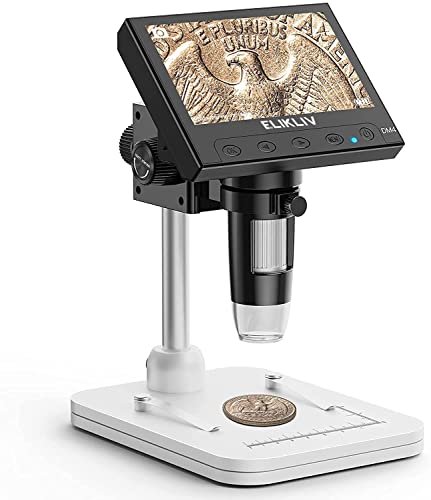 Elikliv Microscope, LCD Digital Coin Microscope 1000x, Coin...