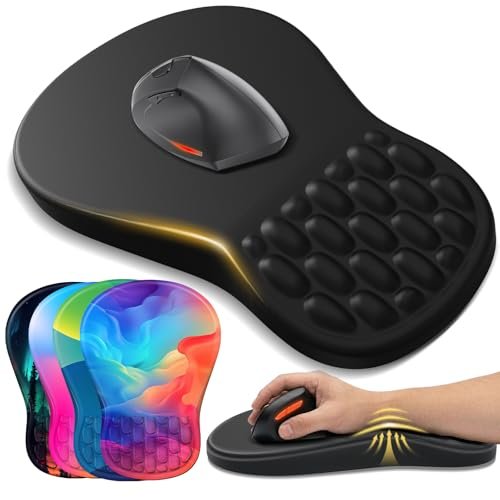 YIWEI Ergonomic Mouse Pad with Wrist Support - Gel Memory...