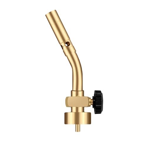 DOMINOX Propane Torch Head, Manual Start Solid Brass...
