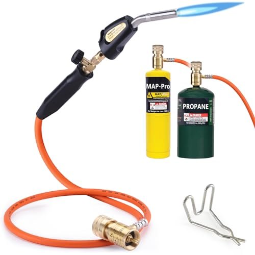 TAUSOM Propane Torch Hose Kit, Mapp Gas Torch Heat 3600℉...