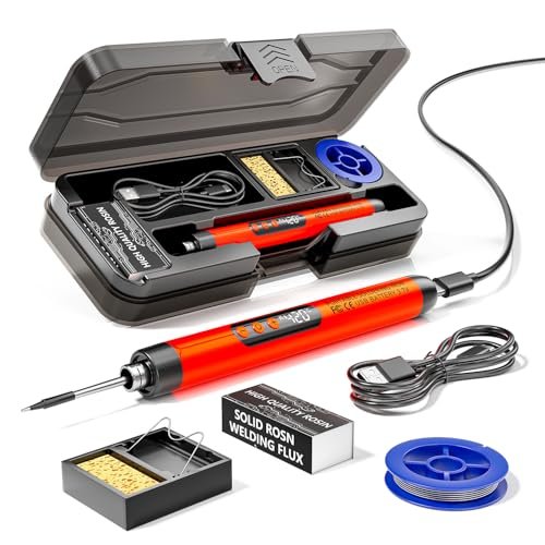 Cordless USB Rechargeable Portable Soldering Iron, Digital...