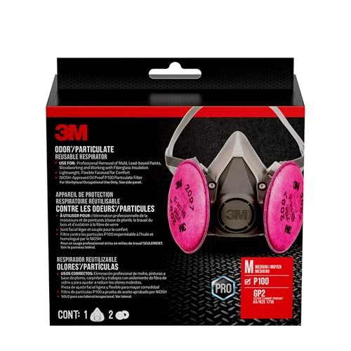3M P100 Performance Mold & Lead Paint Removal Respirator,...