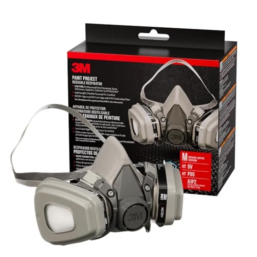 3M P95/OV Paint Project Reusable Respirator 6211, Medium...