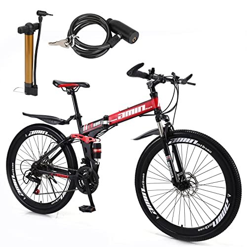 Bruce & Shark Folding Bike, Adjustable Ergonomic Seat,...