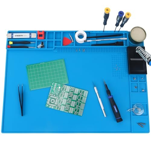 STREBITO Soldering Mat - Large, Heat Resistant Up to...