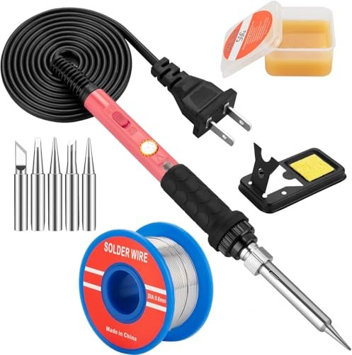 Soldering Iron Kit, 60W Soldering Iron with 5pc...