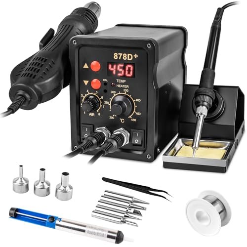 Beaiguna 2 in 1 Hot Air Rework Soldering Iron Station...
