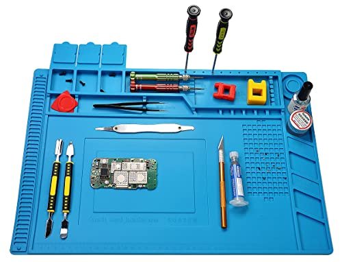 Premium Heat Resistant 932°F Silicone Soldering Mat, Large...