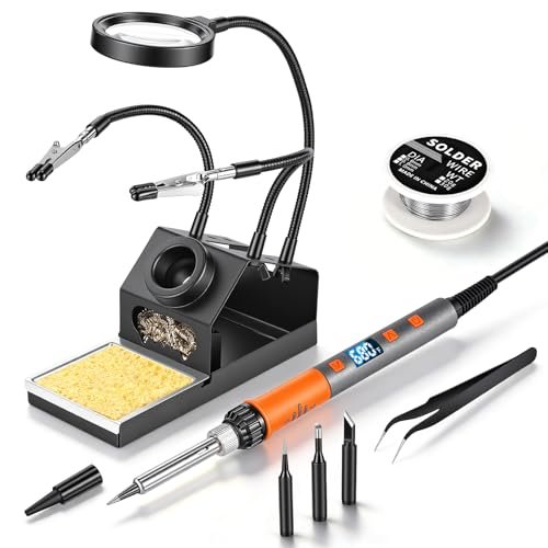 Soldering Iron Kit, 100W High Power LCD Digital Solder...