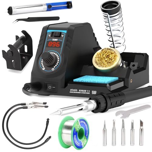 EZTOOLS 926LED V3 Entry-Level 60W Soldering Station Iron...