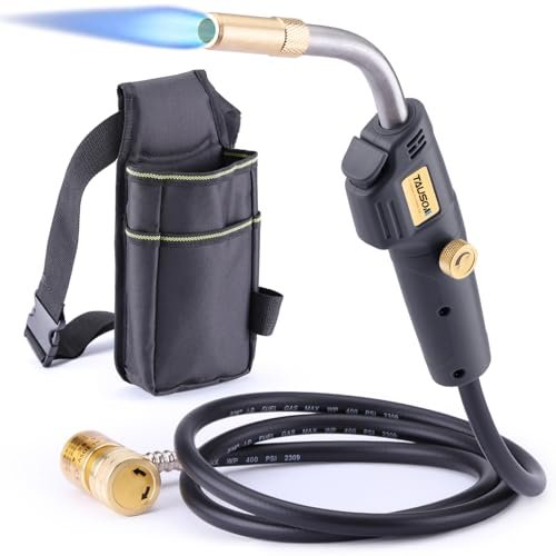 TAUSOM MAPP Map Gas Torch Kit with Holster, Adjustment...