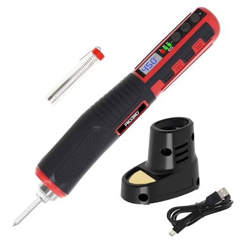 FrogBro Cordless Soldering Iron with Adjustable Cordless...
