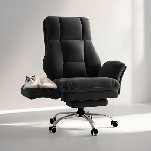 Big and Tall Office Chair, Flip Armrests for Pets &...