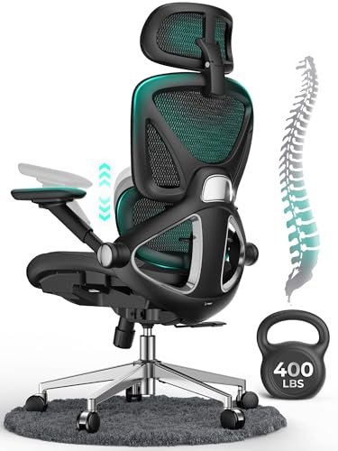 CAPOT Ergonomic Mesh Office Chair, Adjustable Lumbar High...