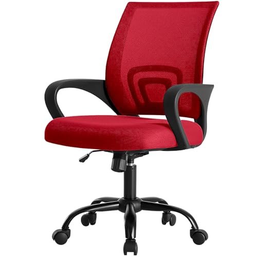 DUMOS Home Office Chair - Ergonomic Mid Back Mesh Desk...