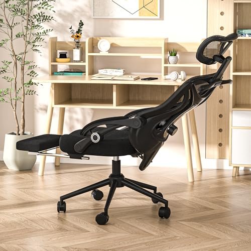 Ergonomic Office Chair with Footrest - Adjustable Lumbar...