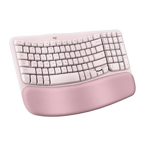 Logitech Wave Keys Wireless Ergonomic Keyboard with...
