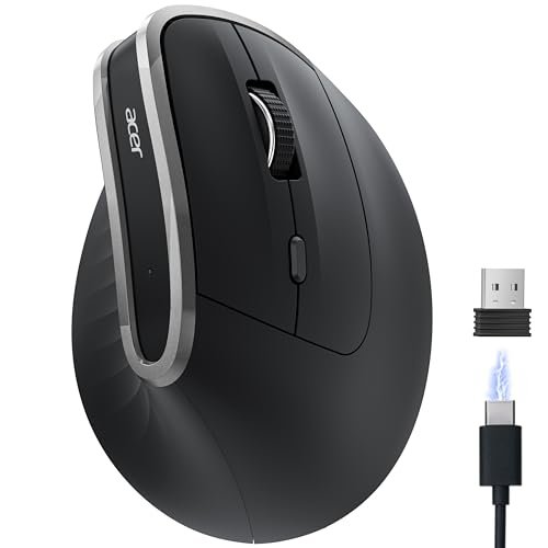 acer Ergonomic Mouse Wireless, Vertical Computer Mouse for...