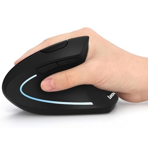 Ergonomic Mouse, LEKVEY Vertical Wireless Mouse -...